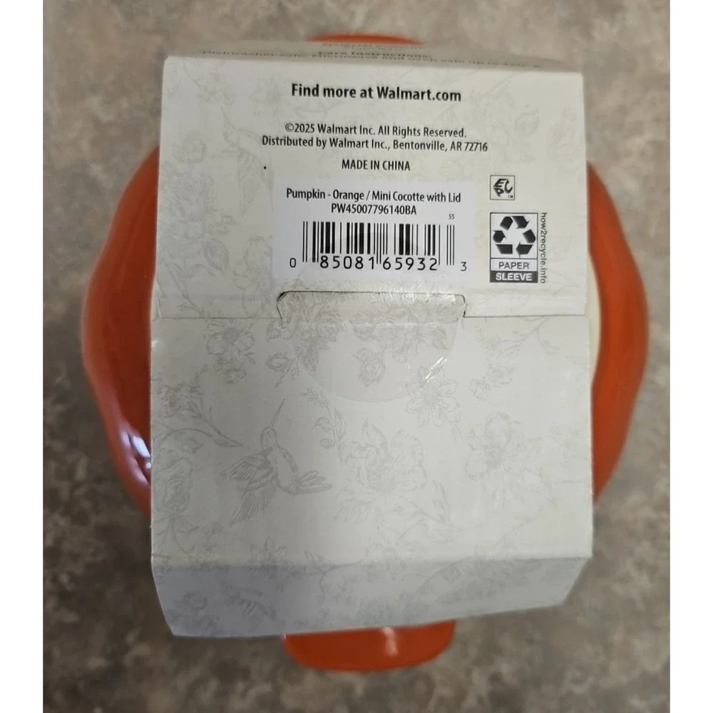 The Pioneer woman Mini Cocotte with Lid 13.53oz (400 mL) Orange